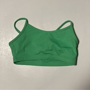 Capezio Camisole Bra Top Size L/CH Green TB102C